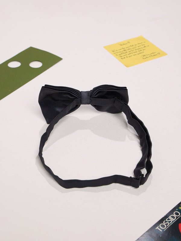 Dark Grey Solid Bowtie - TOSSIDO