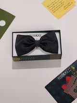 Dark Grey Solid Bowtie - TOSSIDO