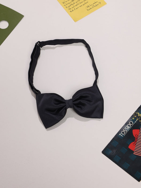 Dark Grey Solid Bowtie - TOSSIDO