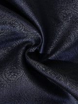 Dark Navy Tonal Paisley Performance Silk™ Pocket Square - TOSSIDO