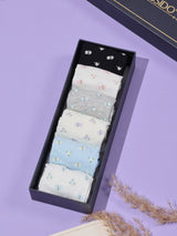 Ditsy Floral Frill Cuff Socks – Pack of 6