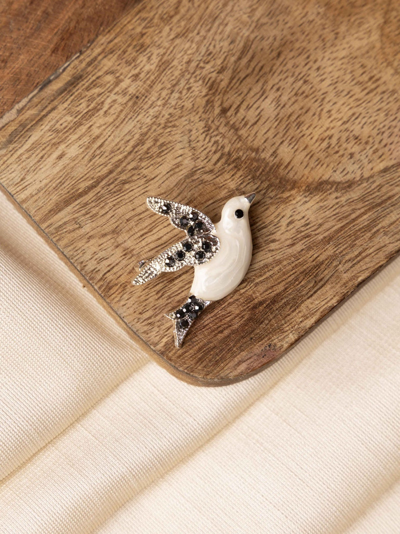Dove of Elegance Brooch - TOSSIDO
