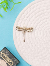 Dragonfly Pearl Brooch - TOSSIDO