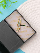 Dragonfly Pearl Brooch - TOSSIDO