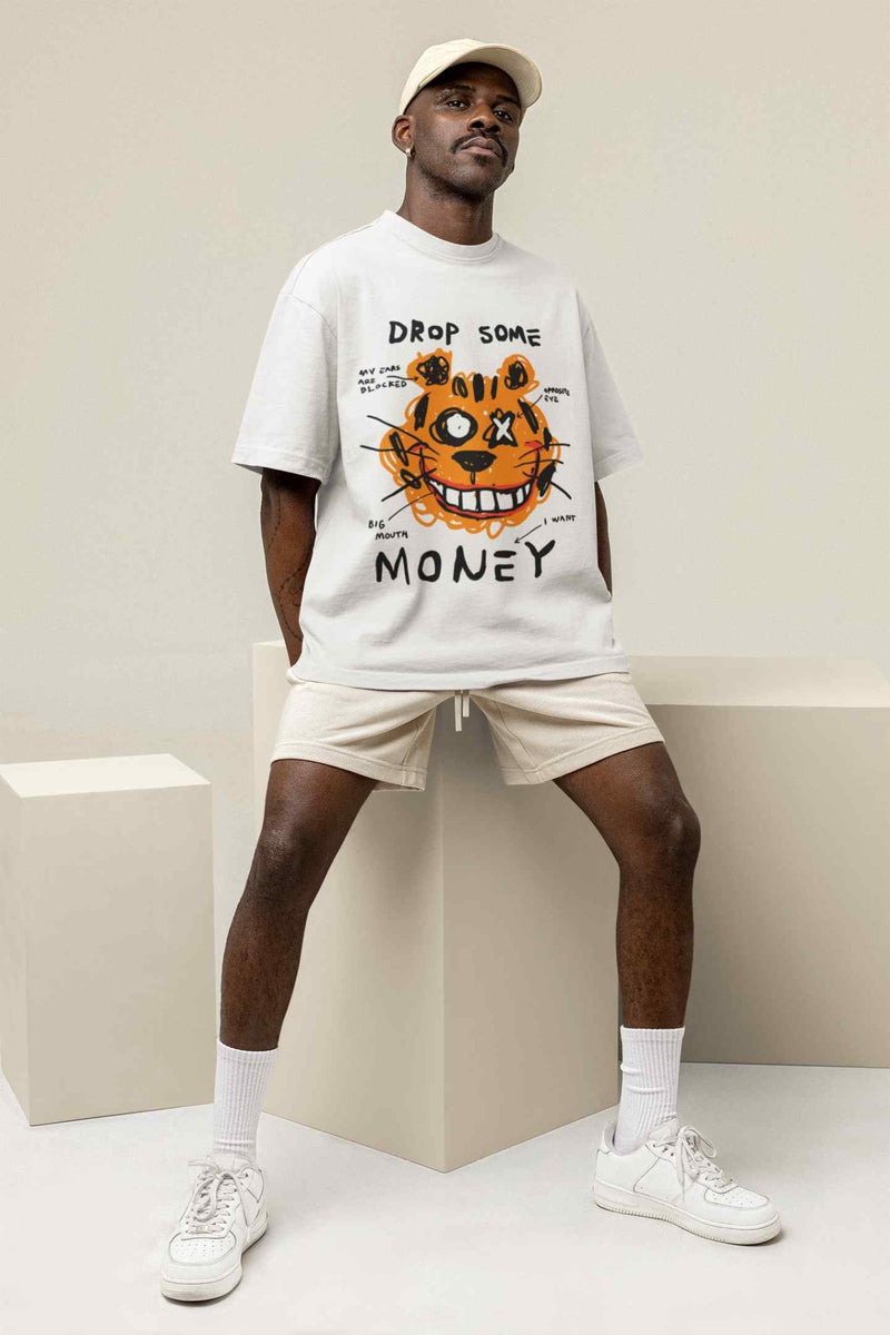 Drop Some Money Oversized Tee - TOSSIDO