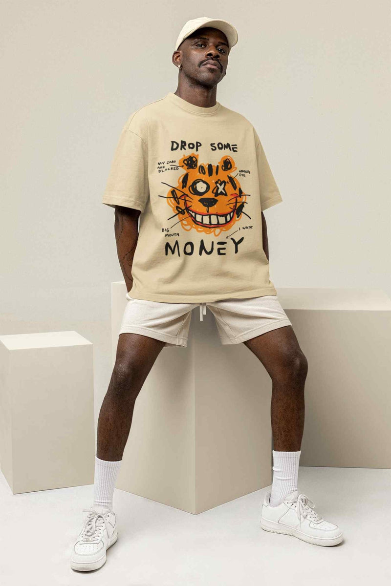 Drop Some Money Oversized Tee - TOSSIDO