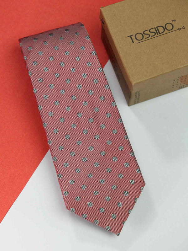 Efflux Polka Silk Necktie - TOSSIDO