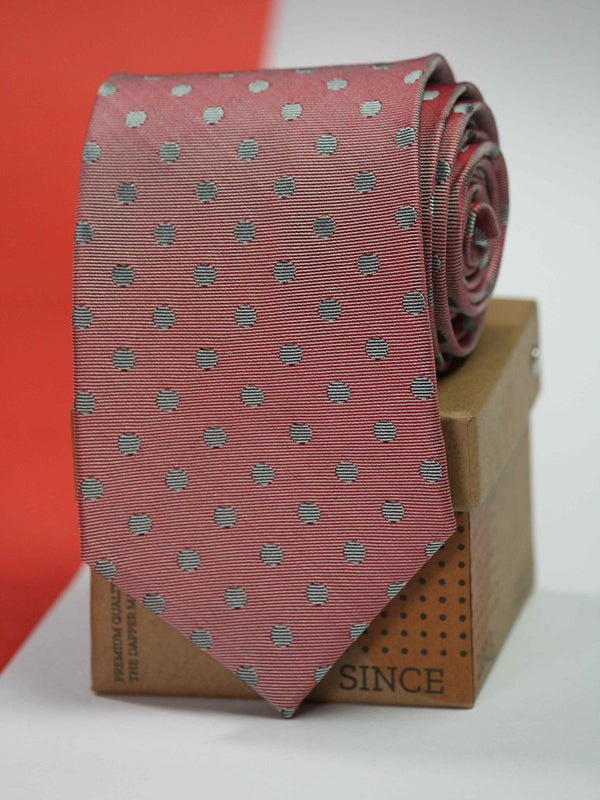 Efflux Polka Silk Necktie - TOSSIDO