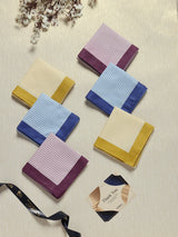 Elegant Pastel Blend Cotton Handkerchief Set - TOSSIDO