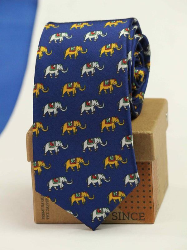 Blue Elephant Necktie