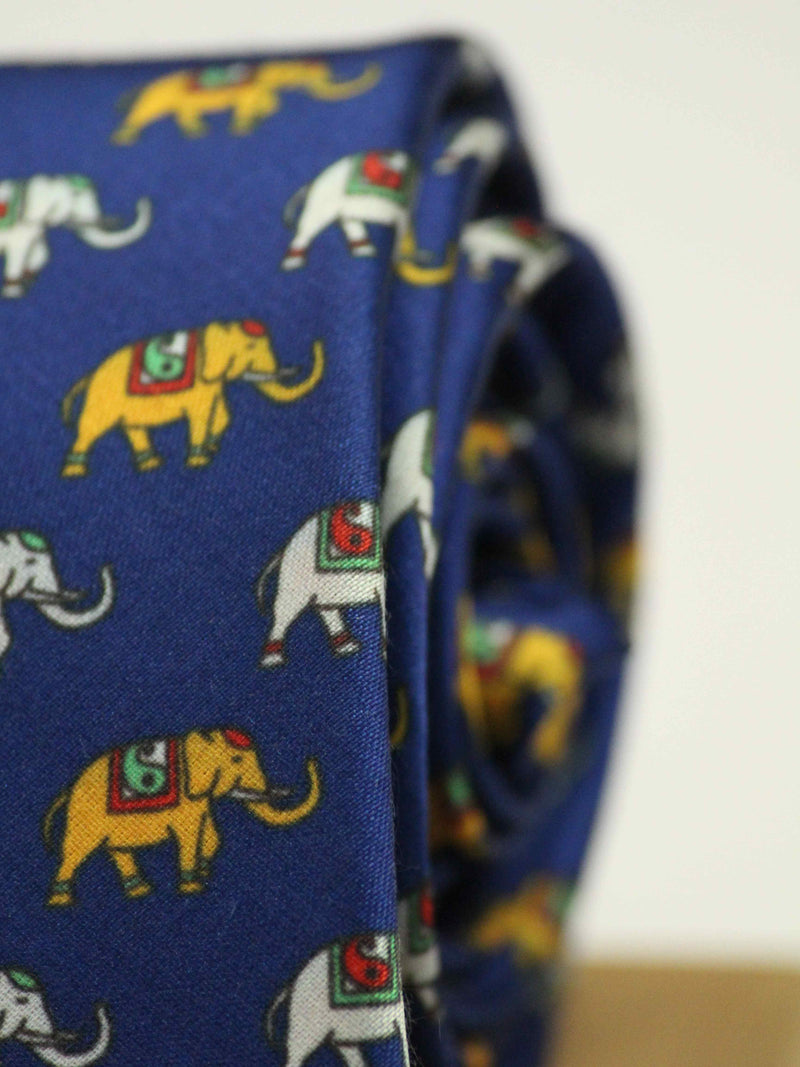 Blue Elephant Necktie