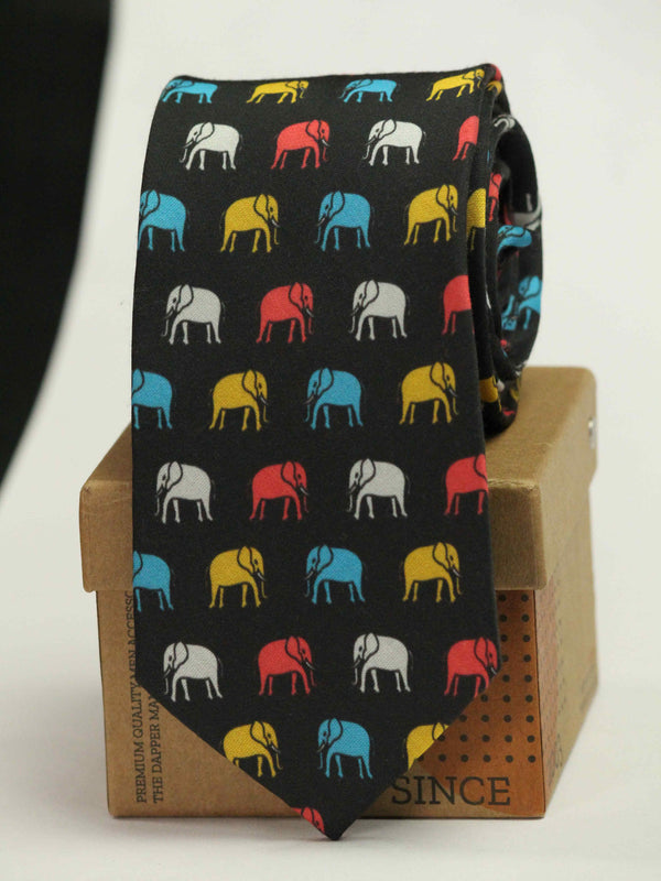 Black Elephant Necktie