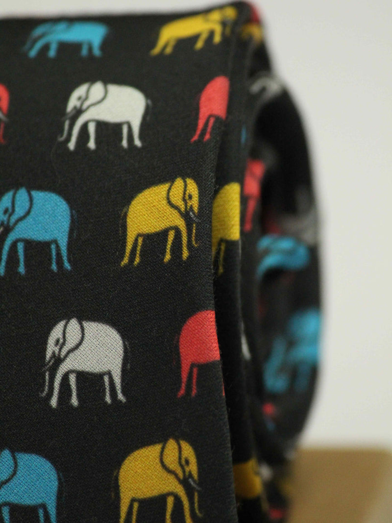 Black Elephant Necktie