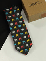 Black Elephant Necktie