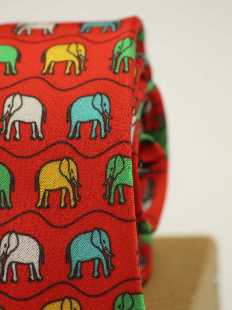 Red Elephant Necktie