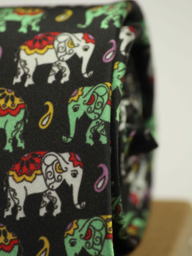 Multicolor Elephant Necktie