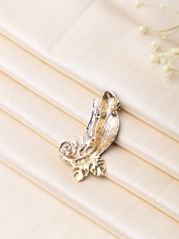 Emerald Chameleon Brooch - TOSSIDO