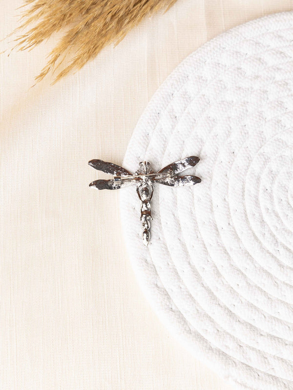 Emerald Dragonfly Brooch - TOSSIDO