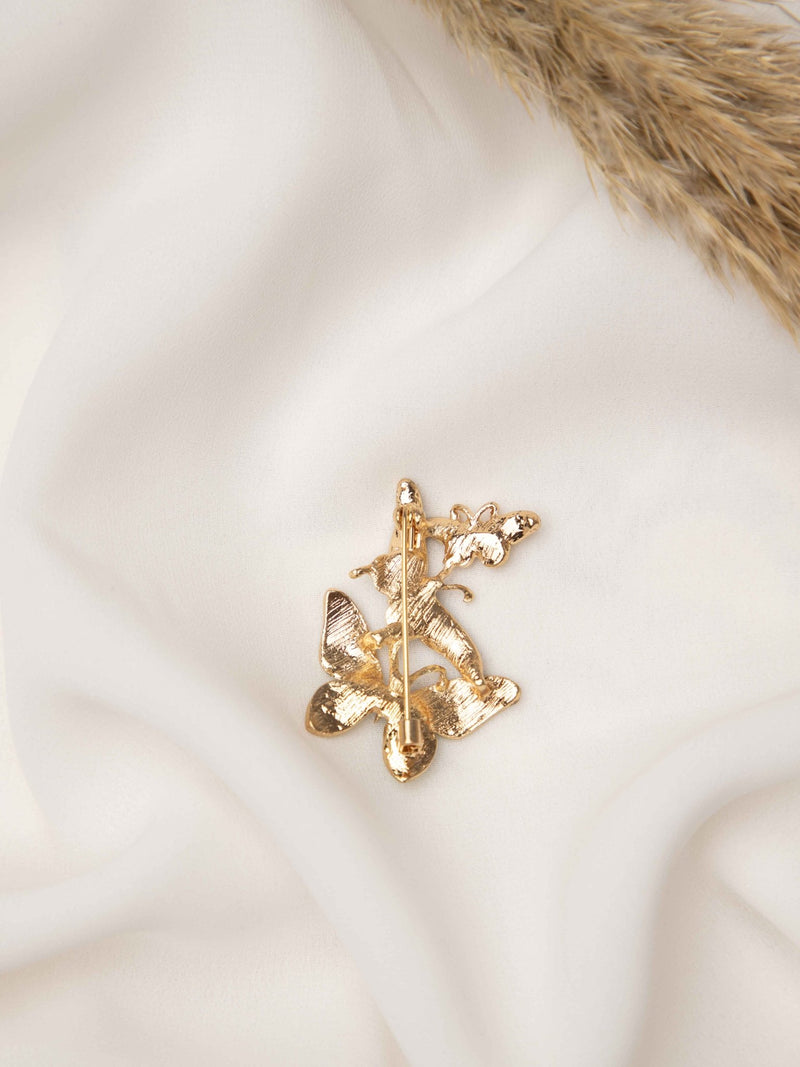 Emerald Flutter Brooch - TOSSIDO