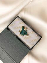 Emerald Frog Brooch - TOSSIDO