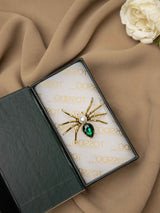Emerald Spider Brooch - TOSSIDO