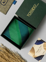 Emerald Stripe Necktie - TOSSIDO