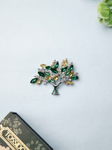 Emerald Tree of Life Brooch - TOSSIDO