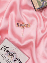 Enamel Dragonfly Pearl Brooch - TOSSIDO
