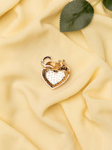 Enamel Heart Cat Brooch - TOSSIDO