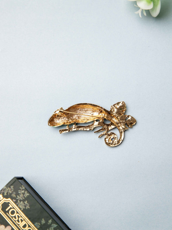 Enchanted Forest Chameleon Brooch - TOSSIDO