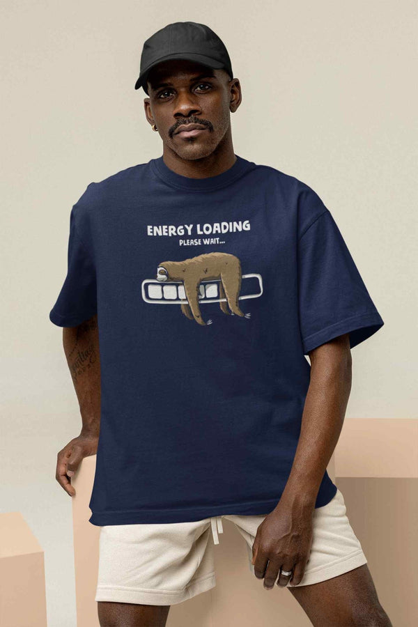 Energy Drought: Recharging Work Vitality Oversized Tee - TOSSIDO