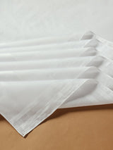Essential White Carry Cotton Handkerchief Set - TOSSIDO