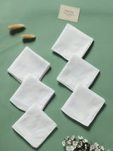 Everyday White Basics Cotton Handkerchief Set - TOSSIDO