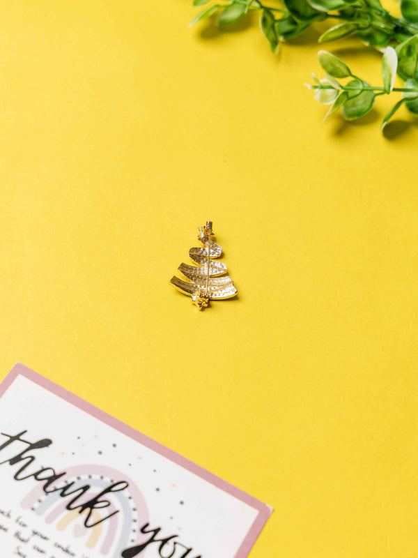 Festive Christmas Tree Brooch - TOSSIDO