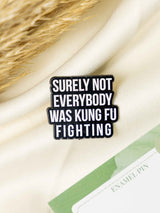 Fighter Typography Enamel Pin - TOSSIDO
