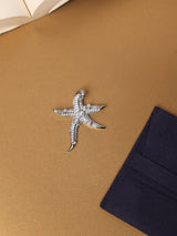 Silver Pearl Starfish Pendant