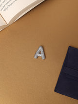 Silver Initial A Slider Pendant
