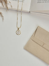 Gold Initial G Pendant Necklace - TOSSIDO