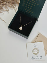 Gold Initial R Pendant Necklace - TOSSIDO