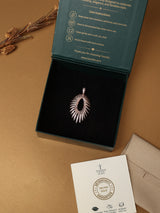 Rose Gold Sunburst Pendant