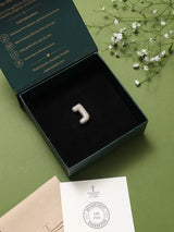 Gold Initial J Slider Pendant