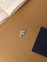 Silver Initial F Slider Pendant