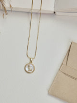 Gold Initial L Pendant Necklace - TOSSIDO
