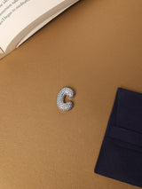 Silver Initial C Slider Pendant