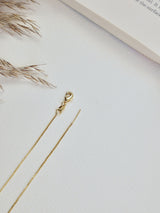 Gold adjustable slider chain with lobster clasp - TOSSIDO