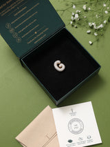 Gold Initial G Slider Pendant