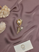 Gold Calla Lily Brooch