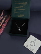 Silver Mother of Pearl Dolphin Pendant Necklace - TOSSIDO