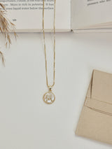Gold Initial M Pendant Necklace - TOSSIDO