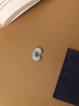 Silver Initial C Slider Pendant